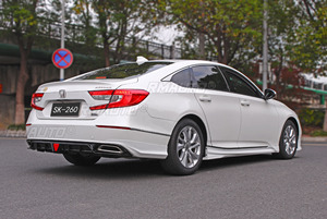 Kit carrosserie pour Honda Accord 10,5e génération 2018-2022, séparateurs de pare-chocs arrière, diffuseur, aspect fibre de carbone, protection de pare-chocs, accessoires de voiture - Product Image 2