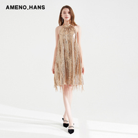 Robes de luxe pour femmes à la mode robes sans manches dos nu pour dames robes de soirée sexy pour femmes