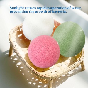Vente flash Éponge nettoyante pour le visage activée personnalisée Éponge naturelle biologique en konjac Esponja Éponge en konjac pour tous les types de peau - Product Image 1