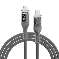 Nylon renforcé tressé LED affichage numérique USB un câble 100W 5A/3A cordon de chargeur rapide