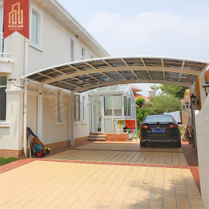 Auvent de toit pliant de jardin avec pergola Mirador sur pied auvent de toit <span class=keywords><strong>porte</strong></span> d'entrée extérieure abri contre la pluie auvent rétractable en aluminium C - Product Image 6