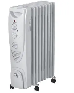 Calentador rellenado de aceite con aletas, radiador portátil CE RoHS para habitación