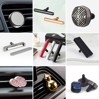 Diffuseur d'huiles essentielles rechargeable pour grille d'aération de voiture avec parfum longue durée et bâtonnet désodorisant pour éliminer les odeurs automobiles