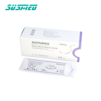 Suture résorbable à l'acide polyglycolique (PGA) – Suture vétérinaire rapide avec aiguille monofilament pour chirurgie