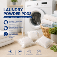 Lessive en poudre écologique pour vêtements, nettoyage en profondeur, blanchit, illumine, élimine les taches tenaces, soluble dans l'eau, naturelle
