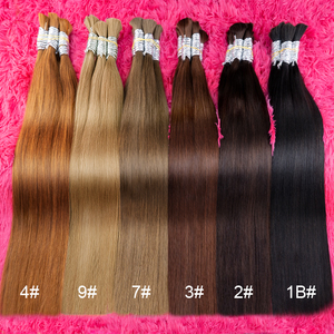 Extensiones de Cabello 100% virgen vietnamita crudo de la mejor calidad, varios colores, trenzado recto de hueso, grado 12A, alto cabello humano a granel - Product Image 4