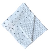Couverture en coton minky à motifs floraux, best-seller, pour poussette, voyage, extérieur, crèche, bébé