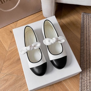 Zapatos Mary Jane de Lujo para <span class=keywords><strong>Mujer</strong></span>, Diseño Coreano con Lazo, Parte Superior de Microfibra, Estilo Joker, Antiedad, Sin Cordones - Product Image 1