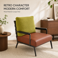 Chaise d'appoint individuelle en tissu ou similicuir, fauteuil de loisirs, vente en gros de meubles pour la maison – Offre spéciale usine OEM ODM