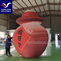 Bouteille gonflable géante personnalisée en forme de radis mariné, gonflables publicitaires