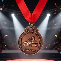 Trophée de Récompense en Alliage de Zinc Massif Personnalisé pour Impression Numérique 3D, Meilleure Vente, Finition Éclatante