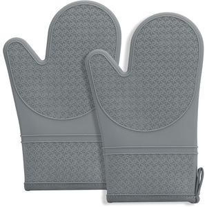 Guantes de Horno de Silicona Resistentes al Calor y Antideslizantes, Libres de BPA, Guantes de Cocina para Hornear con Forro de Algodón - Product Image 1