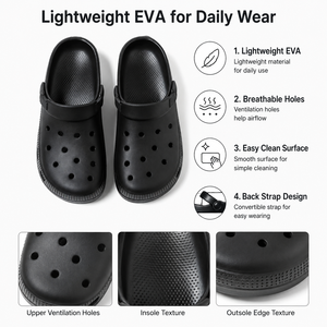 Sabots en EVA multicolores en gros, unisexes, légers, décontractés, pour hommes et femmes - Product Image 5