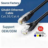 Cable Ethernet Cat5e de 3m, UTP Gigabit RJ45, Cable de Conexión LAN para Router, Módem, PC, Hogar y Oficina, Precio de Fábrica Profesional