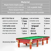 Table de snooker professionnelle L.KD, plateau en ardoise de qualité tournoi, pour club et usage domestique