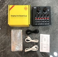 Ensemble audio professionnel S8, microphone à condensateur intelligent BM800, carte son portable pour diffusion en direct et enregistrement téléphonique