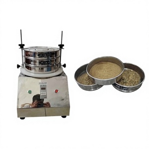 Máquina Agitadora de Tamices Vibratorios de Laboratorio, Motor Vibratorio Vertical, Construcción de Acero Inoxidable para Análisis del Tamaño de Partículas, Fácil de Usar - Product Image 1