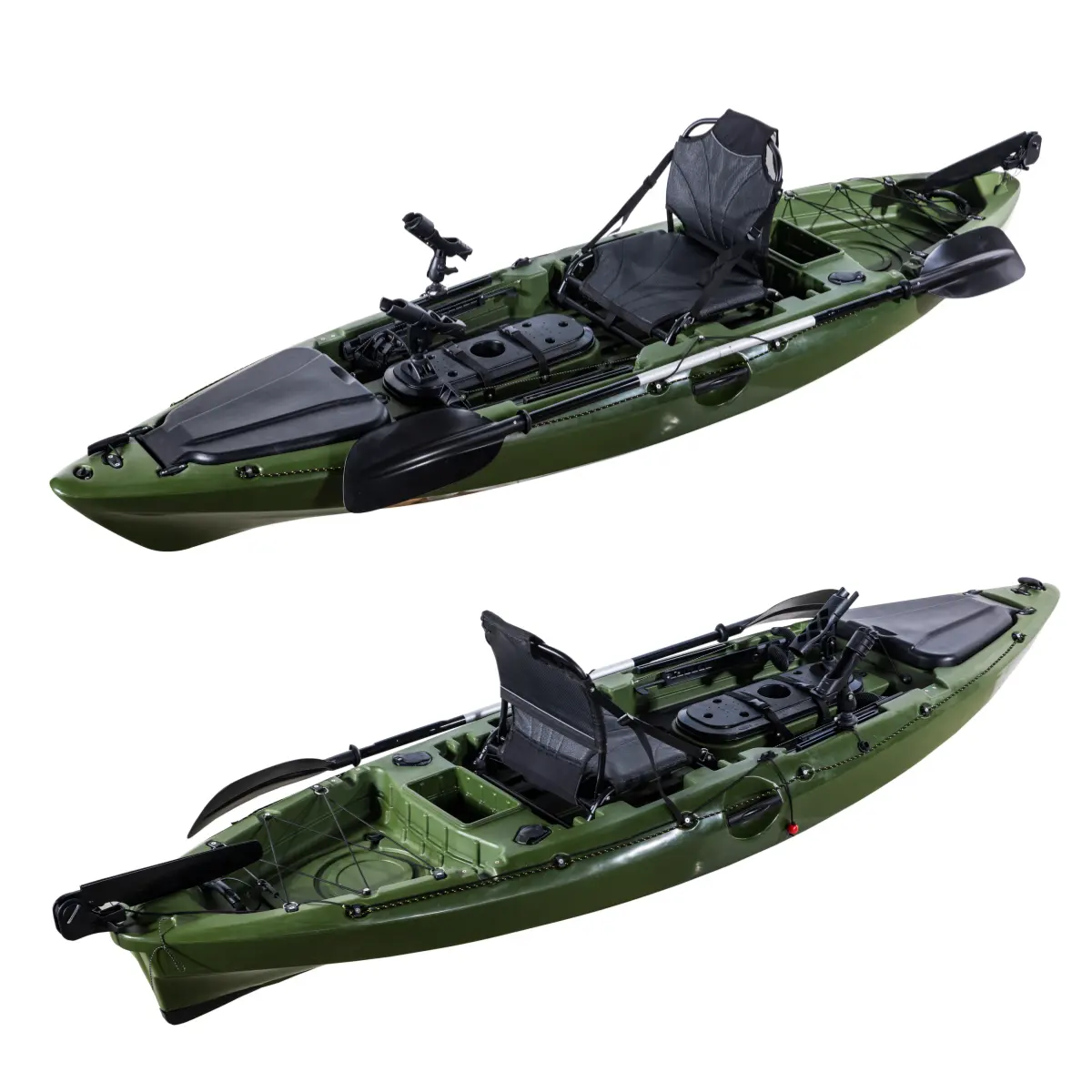 Kayak popular LLDPE/HDPE hecho en China Kayak de pesca para una persona de un solo asiento
