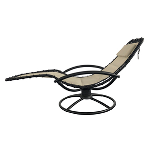 Fauteuils inclinables zéro gravité noirs, chaise longue, meubles - Product Image 2