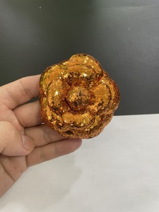 10x1 Flor de tela grande de 6.6cm con purpurina, tipo camelia, para corsage con pasador de cabeza, pequeña, perfumada, accesorio de moda formal para ropa - Product Image 5