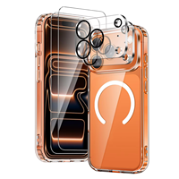 Étui magnétique HYTO 5 en 1 pour iPhone 17 Pro Max avec verre trempé et 2 protections d'objectif, antichoc et anti-rayures
