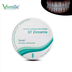 Vsmile HappyZir ST ML 10mm multilapis, blok cakram zirkonia gigi kosong bersertifikasi CE 5 tahun - Product Image 3