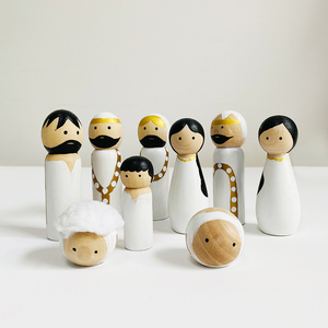 Cadeau de fête de noël résine artisanat approvisionnement Mini décoration Statues artisanat artificiel petites marionnettes primitives de jésus - Product Image 3