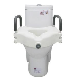 Barres d'appui universelles pour toilettes, pour personnes âgées, handicapées et femmes enceintes, dispositif <span class=keywords><strong>de</strong></span> surélévation portable, capacité 150 kg, finition lisse - Product Image 4