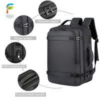 Mochila para Portátil de Moda para Estudiantes, con Puerto de Carga USB, Gran Capacidad, Impermeable, de Buena Calidad