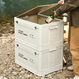 GREENSIDE Boîte <span class=keywords><strong>de</strong></span> <span class=keywords><strong>rangement</strong></span> pliante pour pique-nique et camping avec couvercle en bois Boîte <span class=keywords><strong>de</strong></span> <span class=keywords><strong>rangement</strong></span> <span class=keywords><strong>sur</strong></span> roues Boîte <span class=keywords><strong>de</strong></span> <span class=keywords><strong>rangement</strong></span> et <span class=keywords><strong>de</strong></span> retournement du coffre - Product Image 3