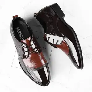 Men's Leather Shoes New Business Dress Shoes Large Size Fashion All-match Casual Shoes