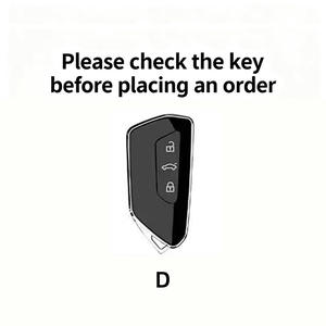 เคสกุญแจรถยนต์คาร์บอนไฟเบอร์รุ่นใหม่สุดหรู สำหรับรถยนต์ <span class=keywords><strong>Volkswagen</strong></span> Golf 8 Mk8 ปี 2020 สำหรับ Skoda Octavia A8 ปี 2021 และ Seat Leon Mk4 - Product Image 2