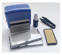 Bureau personnalisé 26 lettres plateau timbres bricolage combinaison tampon en caoutchouc auto-encreur tampon en caoutchouc