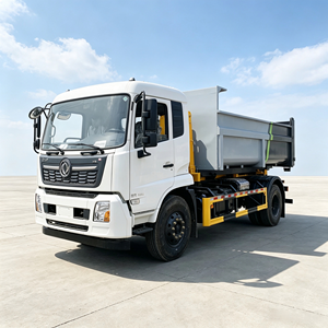 รถบรรทุกติดเครนยกขยะ Dongfeng Kinland พร้อมถังเก็บขยะก่อสร้างแบบมีแขนเกี่ยว สำหรับขนส่งขยะในพื้นที่ก่อสร้าง - Product Image 5
