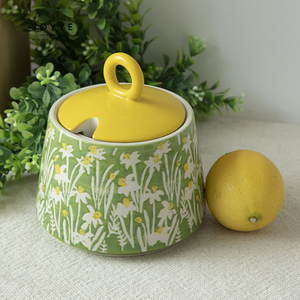 JOYYE grace design vaisselle en grès à fleurs, ensembles d'assiettes de dîner de mariage de printemps, vaisselle en porcelaine en céramique - Product Image 2