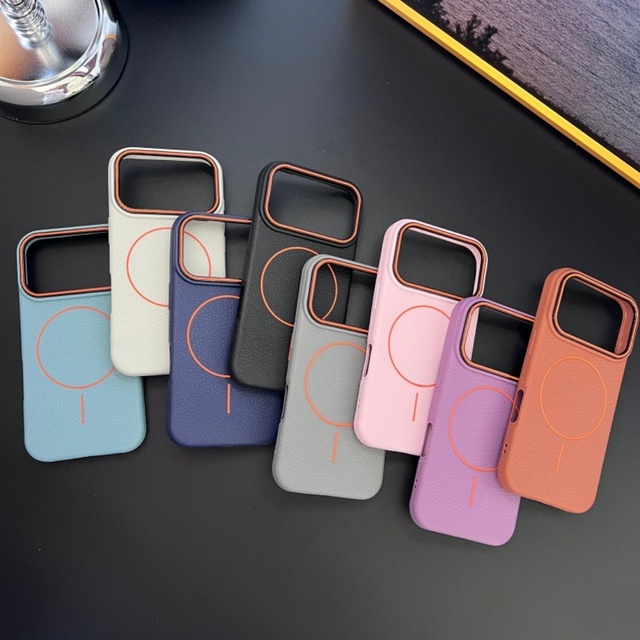 Hot Sale Tpu Leather Texture Magnetic case for iphone 17 16 Pro Max Plus,for iphone 17 Pro case Luxury Vintage