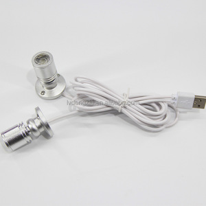 Petit projecteur USB mini projecteur LED pour vitrine de bijoux montage de <span class=keywords><strong>luminaire</strong></span> noir spots Art Shell armoire d'éclairage - Product Image 5