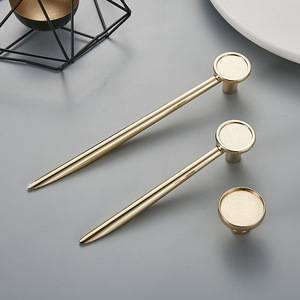 Furniture Handle Bar Zinc Alloy Cabinet <b>Wardrobe</b> Scandinavian Style Durable <b>Single</b> Hole Hardware - Product Image 3