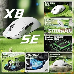 Nouvelle <span class=keywords><strong>souris</strong></span> de jeu sans fil tri-mode ATTACK SHARK X8 SE/PLUS/PRO/ULTRA, ultra-légère, programmable, <span class=keywords><strong>souris</strong></span> pour joueurs - Product Image 5