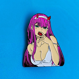 Broches et épingles en alliage émaillé de haute qualité, artisanat métallique, Anime DARLING in the FRANX <span class=keywords><strong>Zero</strong></span> Two - Product Image 5