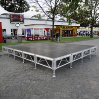 Scène mobile pliable en alliage d'aluminium carrée de haute qualité pour mariages, DJ, défilés de mode, concerts, podium amovible
