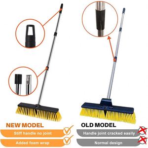 Brosse à sol à long manche et poils durs, brosse de nettoyage pour carrelage, brosse à récurer les sols extérieurs, brosse de nettoyage pour sols de salle de bain - Product Image 4