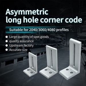 20/30/40 profilé en aluminium connexion code d'angle extrudé pièce de fixation à angle droit pièce d'angle réglable en aluminium - Product Image 2