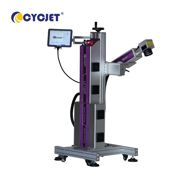 CYCJET Metal Laser Marking Machine Smart Color Fiber Laser Printer Fly Laser Printer 120W
