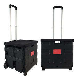 व्यक्तिगत खरीदारी गाड़ी/पहियों के साथ Foldable शॉपिंग ट्रॉली - Product Image 1