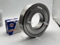 Roulement à billes à gorge profonde simple rangée ouvert/ZZ 6205 C3, jeu de 3 mm, précision P5, en acier chromé, pour moteurs, pompes et machines agricoles