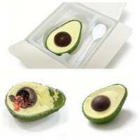 Vente directe d'usine, certificat Halal, crème glacée en forme de fruit 3D, avocat, prix compétitif pour les distributeurs