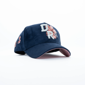 New Style Navy Suede Baseball Hat 3D Letter Embroidery Floral <strong>Koi</strong> Fish Gorras Satin <strong>Lining</strong> Streetwear Baseball Cap - Product Image 3