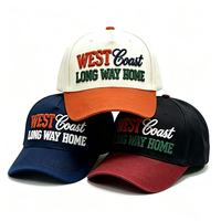 Casquette de baseball 5 panneaux personnalisable OEM ODM avec logo, broderie 3D de haute qualité en coton, ajustable pour hommes et femmes, idéale pour les activités de plein air et les voyages