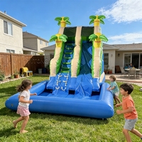 Grand toboggan aquatique gonflable, toboggan aquatique de nouvelle conception, toboggan gonflable d'été pour adultes